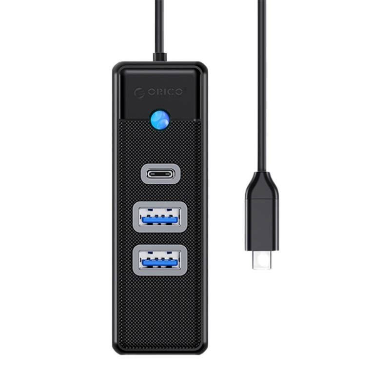 Orico 2x USB 3.0 + USB-C Hub fekete (PWC2U-C3-015-BK-EP)