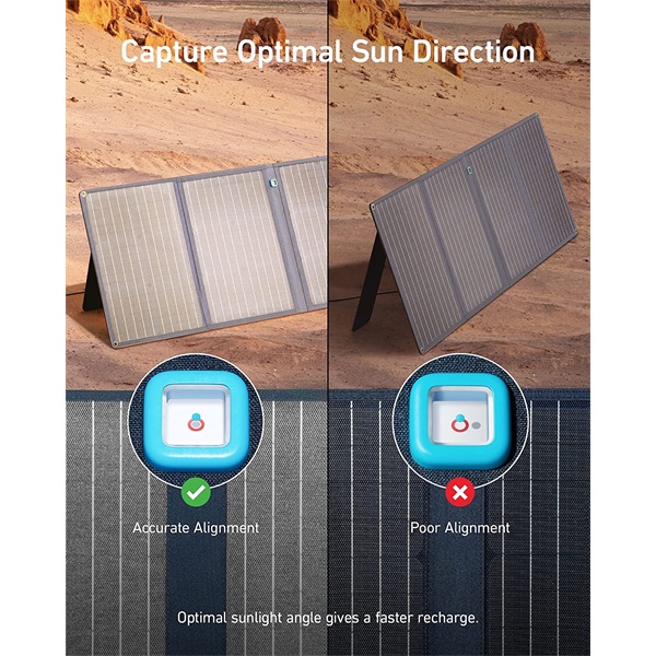 ANKER Napelem Solar Panel, 100W, PowerHouse Akkumulátorokhoz - A2431031