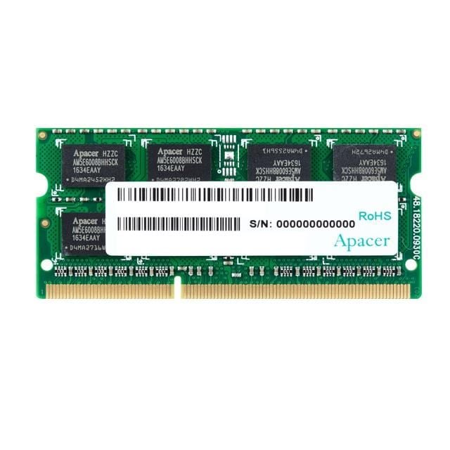 8GB 1600MHz DDR3 Notebook RAM Apacer CL11 SODIMM (DV.08G2K.KAM / AS08GFA60CATBGJ )