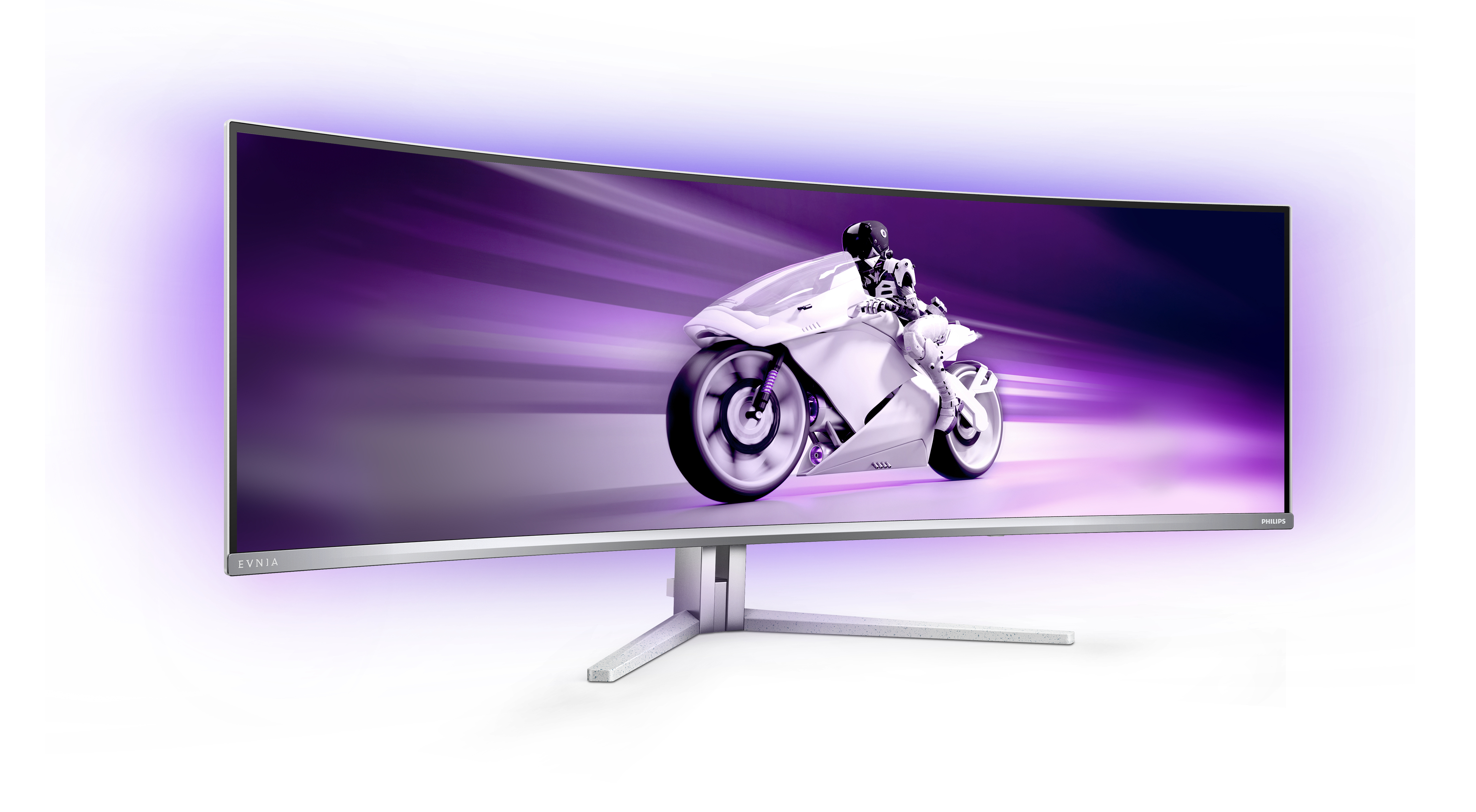 Philips 49" EVNIA 49M2C8900/00 Monitor - 5120x1440, OLED, 240Hz, 0,03ms, Ívelt, Gamer, Fehér