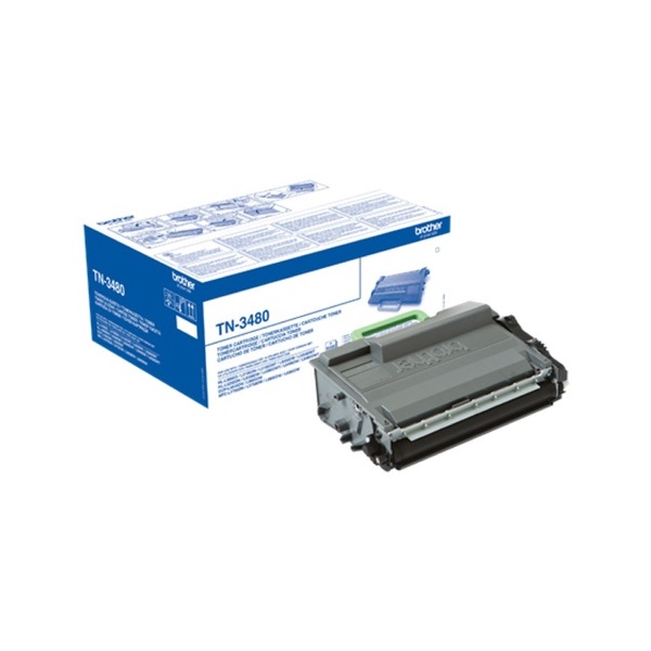 BROTHER Toner TN-3480 Nagy töltetű 8000 oldal Fekete BROTHER Toner TN-3480 Nagy töltetű 8000 oldal Fekete