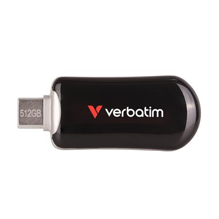 VERBATIM Plectra 512GB USB-C 3.2 Gen1 Pendrive Fekete