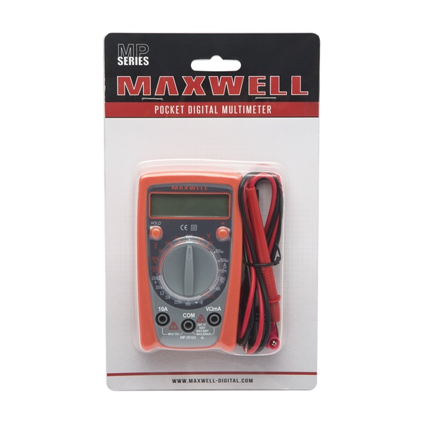 Maxwell Digitális multiméter mini (25103)