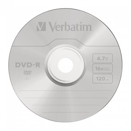DVD-R lemez, AZO, 4,7GB, 16x, 50 db, hengeren, VERBATIM