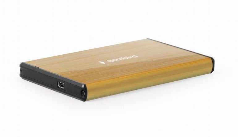 Gembird 2.5'' külső SATA merevlemez ház USB 3.0 arany (EE2-U3S-3-GL)