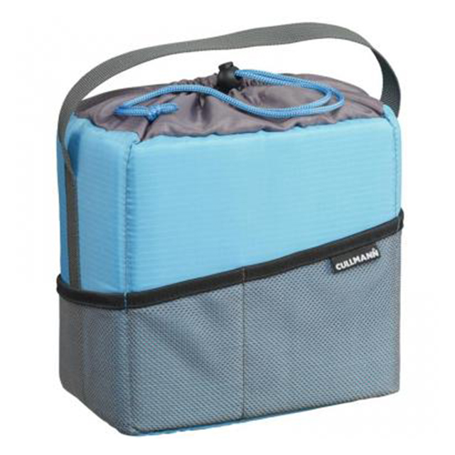 Cullmann Camera Container összehajtható, párnázott f.gép tároló, M, fekete/ciánkék