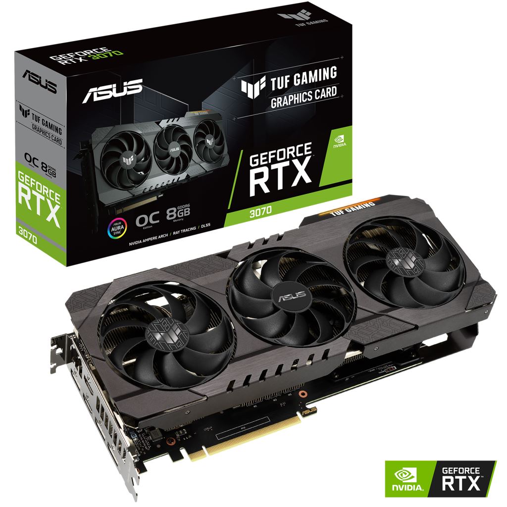 ASUS GeForce RTX 3070 8GB TUF Gaming LHR videokártya (TUF-RTX3070-O8G-V2-GAMING) ASUS GeForce RTX 3070 8GB TUF Gaming LHR videokártya (TUF-RTX3070-O8G-V2-GAMING)
