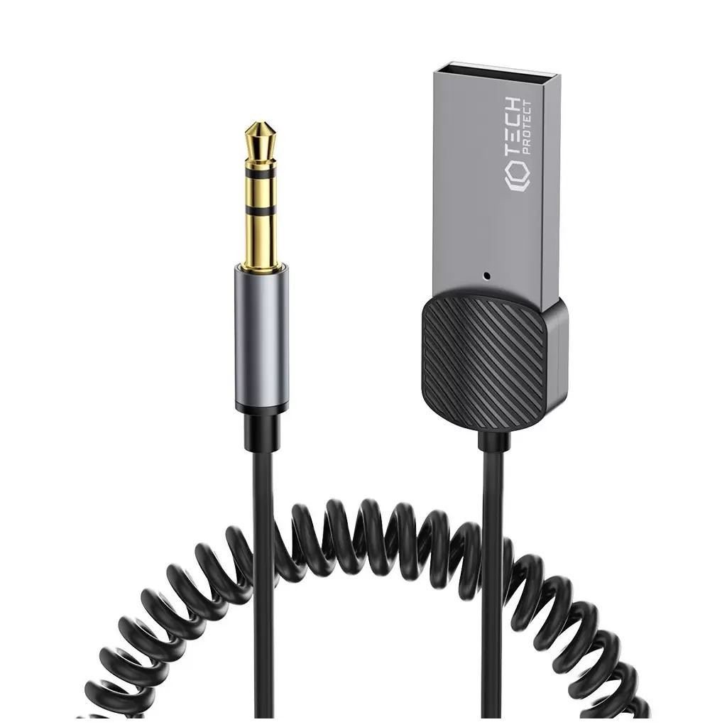Tech-Protect Ultraboost Bluetooth AUX Audio Adapter szürke (127955)