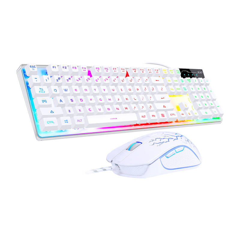 MageGee K1 wired Billentyűzet + egér Fehér