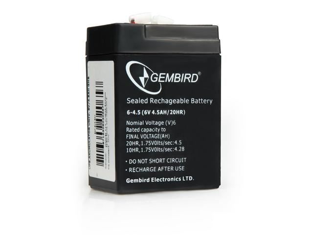 Gembird BAT-6V4.5AH 6V 4.5AH csere akkumulátor  