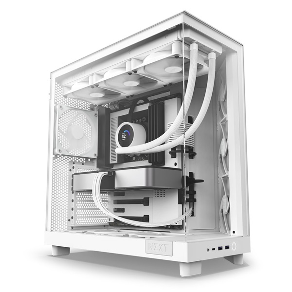 NZXT H6 Flow (2023) fehér (táp nélküli) ablakos ATX ház NZXT H6 Flow (2023) fehér (táp nélküli) ablakos ATX ház