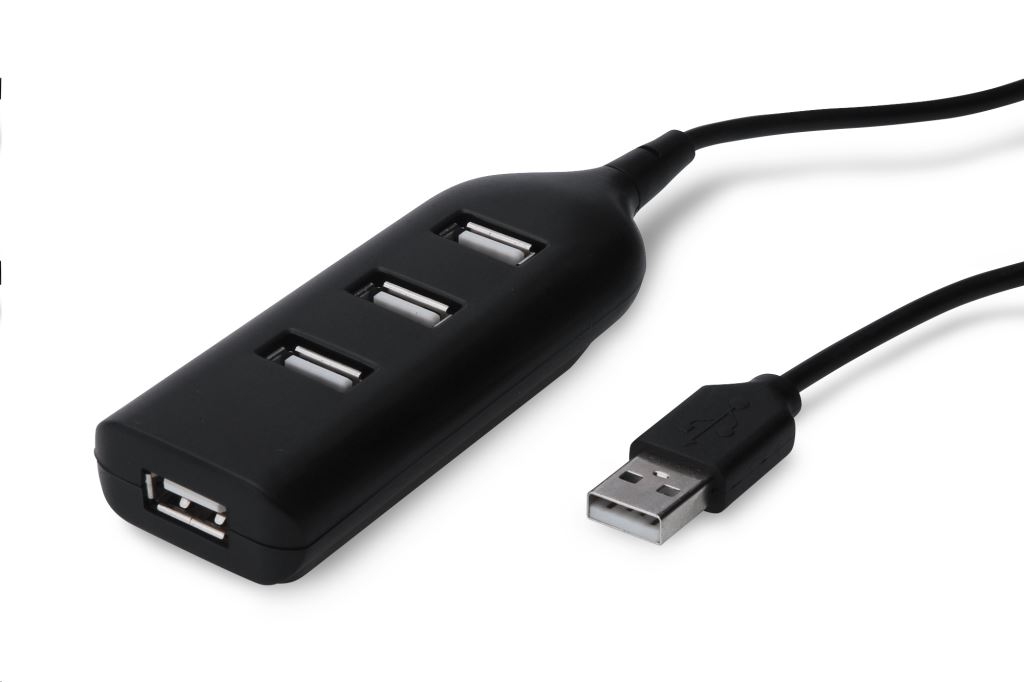 Digitus USB 2.0 4-port Hub fekete (AB-50001-1) Digitus USB 2.0 4-port Hub fekete (AB-50001-1)