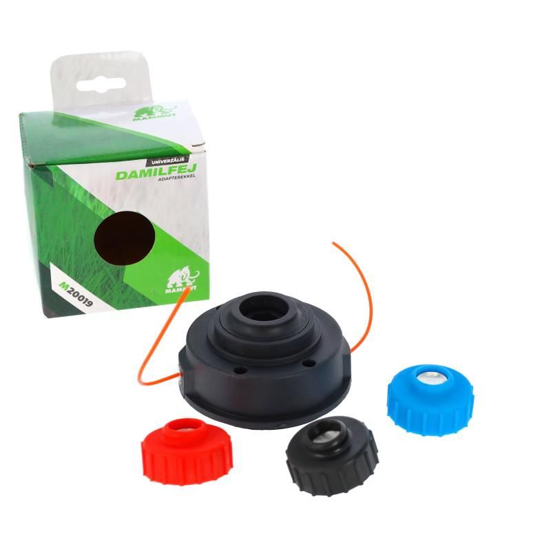 Mammut damilfej 3 csavarral (6x1,25 jobbos, piros 5/16 balos, fekete 5/16 jobbos) utángyártott (M20019)