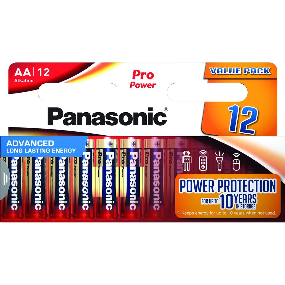 Panasonic SMART 1,5V AA/ceruza tartós alkáli elem 12 db/csomag (LR6PPG/12HH)