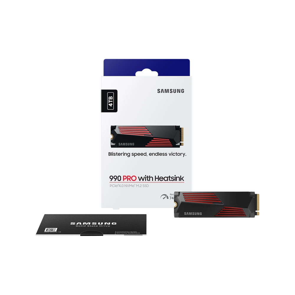 Samsung 990 Pro PCIe 4.0 NVMe M.2 4TB /w Heatsink SSD 