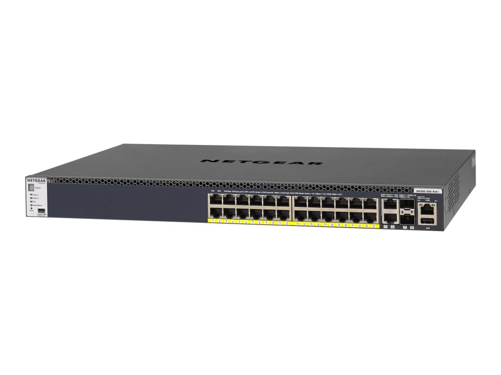 Netgear Prosafe M4300-28G-PoE+ 26 Ports Manageable Layer 3 Switch (GSM4328PB-100NES) Netgear Prosafe M4300-28G-PoE+ 26 Ports Manageable Layer 3 Switch (GSM4328PB-100NES)