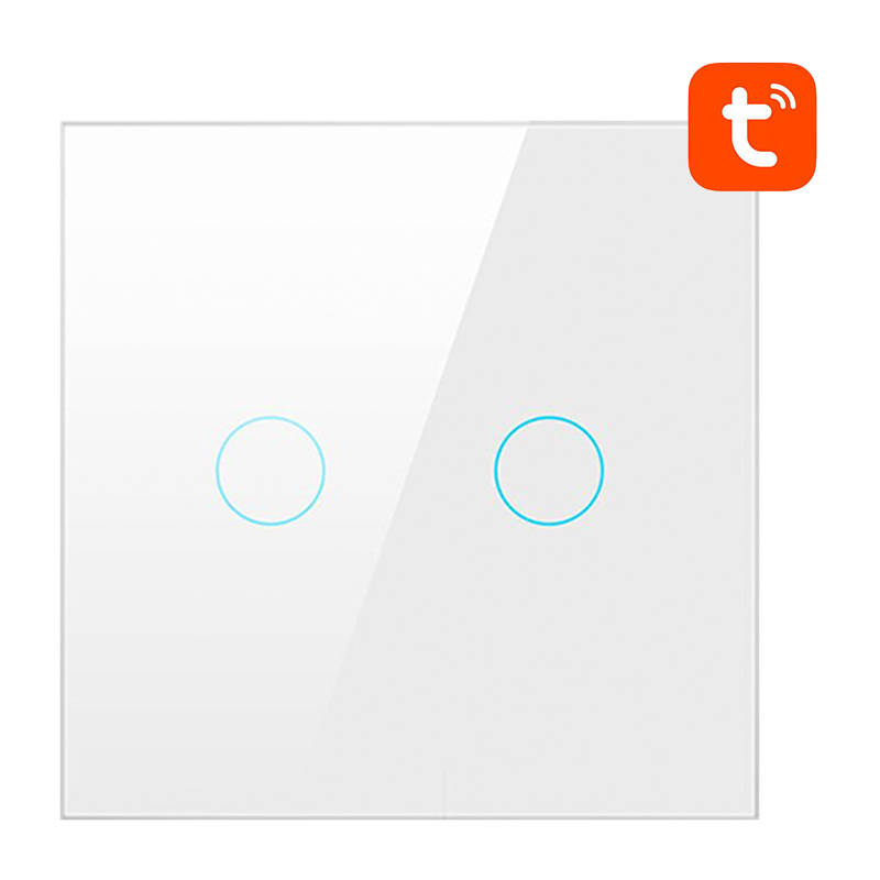 Smart Light Switch ZigBee Avatto LZTS02-EU-W2 2 Way No Neutral TUYA (white) Smart Light Switch ZigBee Avatto LZTS02-EU-W2 2 Way No Neutral TUYA (white)
