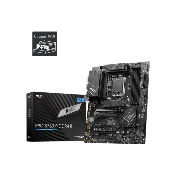 MSI S1700 PRO B760-P DDR4 II Intel B760 ATX Alaplap MSI S1700 PRO B760-P DDR4 II Intel B760 ATX Alaplap
