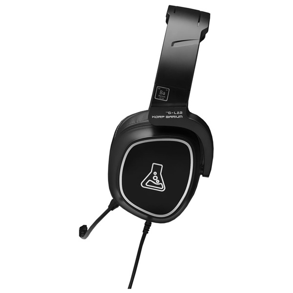 The G-Lab KORP BARIUM BLACK  mikrofon 3,5mm Fejhallgató   Fekete 