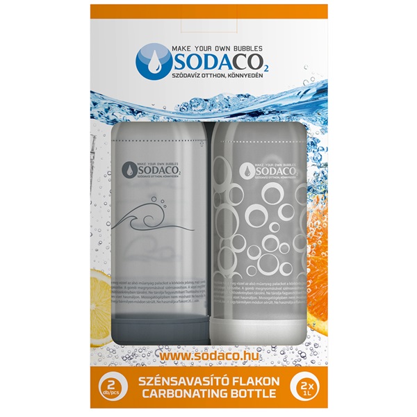 Sodaco 1literes szénsavasító flakon 2db