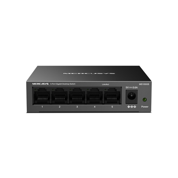 MERCUSYS MS105GS 5x1000Mbps Fémházas Asztali Switch MERCUSYS MS105GS 5x1000Mbps Fémházas Asztali Switch