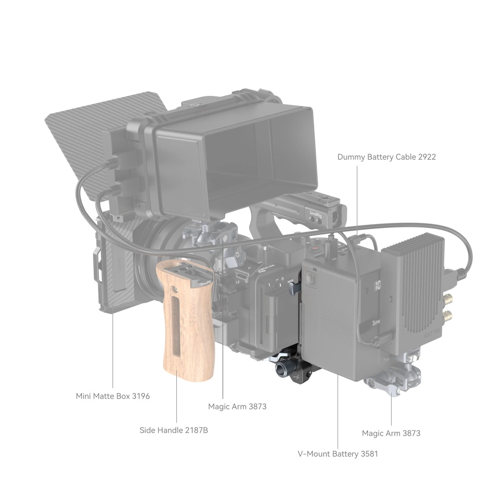 SMALLRIG Compact V-Mount Battery Mounting System 
