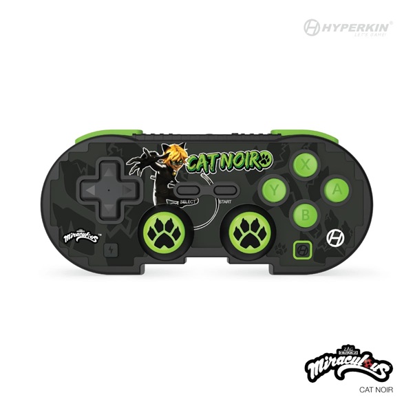 HYPERKIN Pixel Art Miraculous Nintendo Switch/PC/Mac/Android "Fekete macska" BT kontroller HYPERKIN Pixel Art Miraculous Nintendo Switch/PC/Mac/Android "Fekete macska" BT kontroller