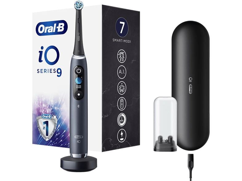 Braun Oral-B iO9 elektromos fogkefe Black Onyx (4210201303015) Braun Oral-B iO9 elektromos fogkefe Black Onyx (4210201303015)