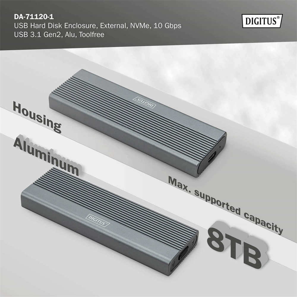 Digitus DA-71120-1 USB M.2 Merevlemez ház