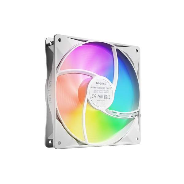 Be Quiet! LIGHT WINGS LX 140mm PWM high-speed White Triple-Pack RGB Cooler  Fehér 