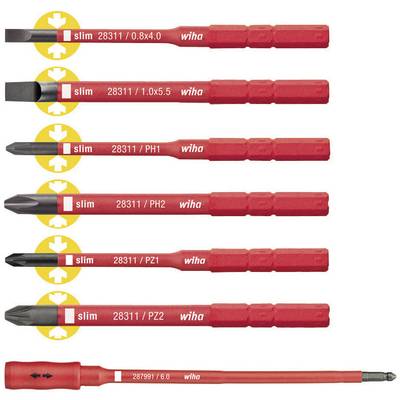 VDE cserélhető csavarhúzó penge készlet, 7 részes, Wiha slimTorque 36079 VDE cserélhető csavarhúzó penge készlet, 7 részes, Wiha slimTorque 36079