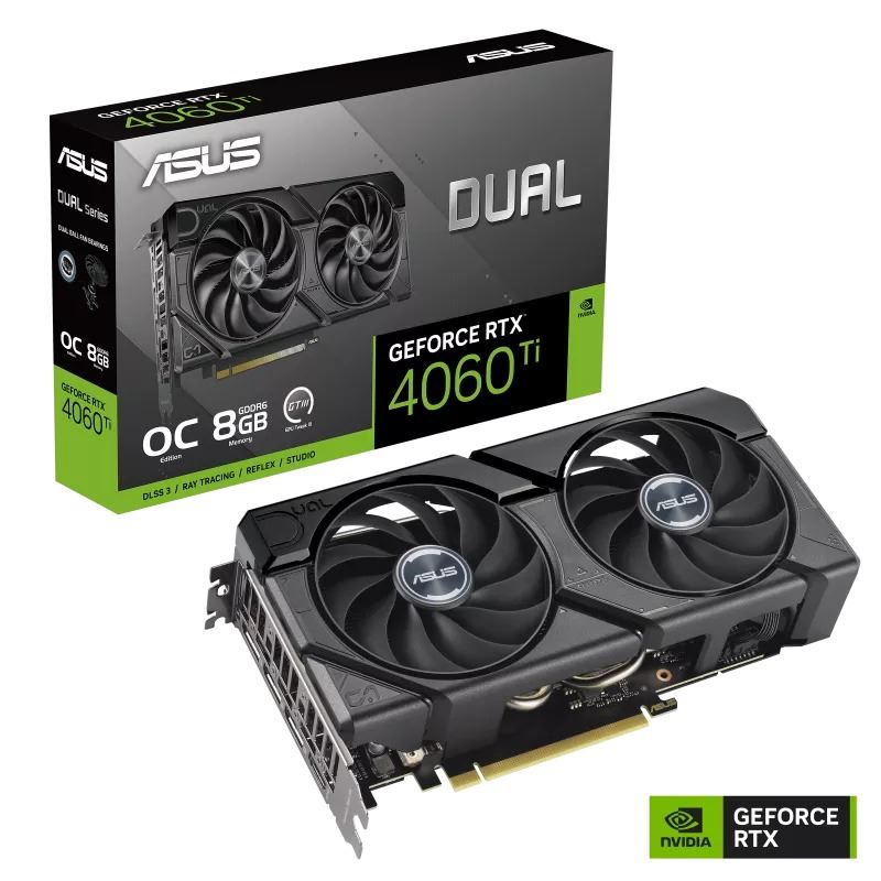 ASUS GeForce RTX 4060 Ti 8GB Dual EVO OC Edition videokártya  
