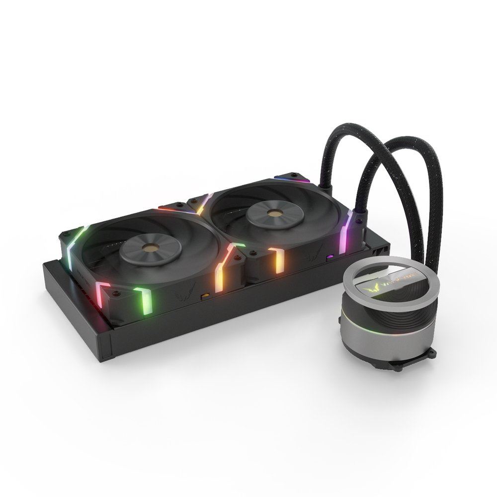 Valkyrie Dragonfang 240 RGB univerzális vízhűtés Fekete