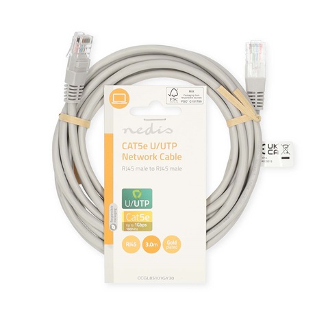 Nedis CCGL85101GY30 UTP HÁLÓZATI KÁBEL 3 M