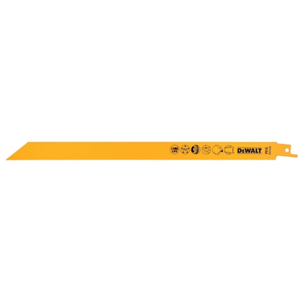 DEWALT 305mm 5db  fém gumi üveg kettősfém Orrfűrészlap