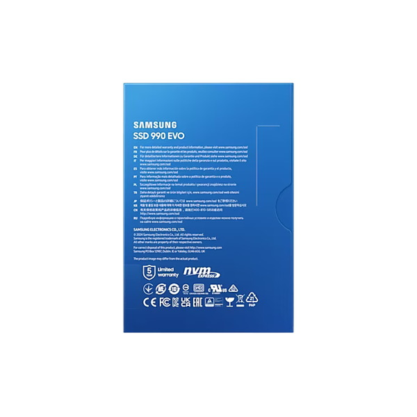SAMSUNG 990 EVO PCIe 4.0 x4 / 5.0 x2 NVMe M.2 SSD 1TB