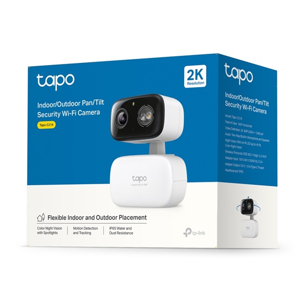 TP-LINK TAPO C216 Wireless Kamera Cloud beltéri/kültéri éjjellátó