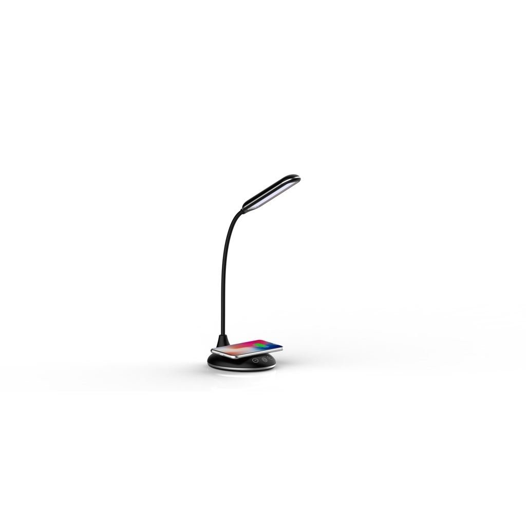 Xprotector asztali lámpa vezeték nélküli telefontöltő funkcióval fekete (119980)