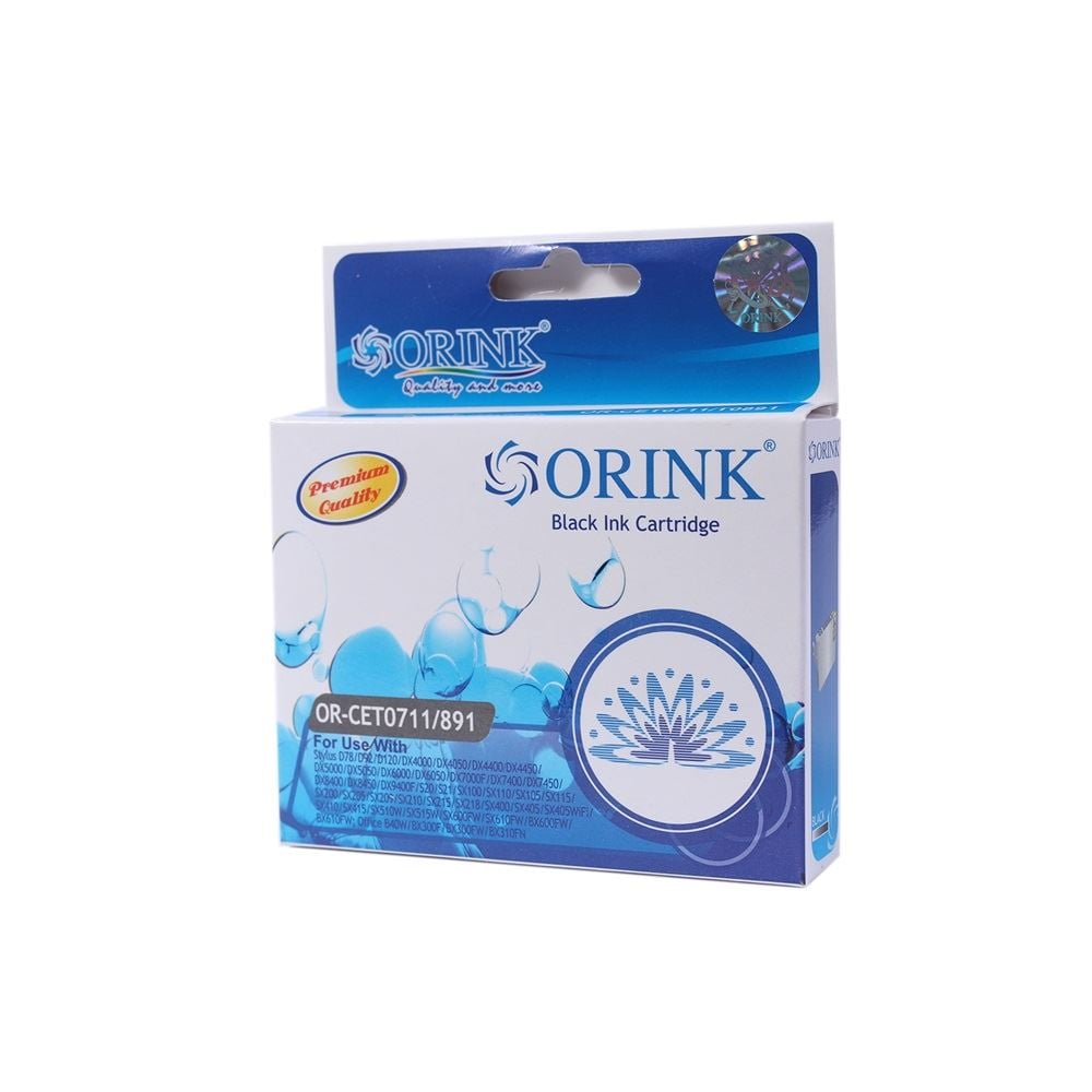 Orink utángyártott Epson T0711/T0891 tintapatron fekete (EPOT0711) Orink utángyártott Epson T0711/T0891 tintapatron fekete (EPOT0711)