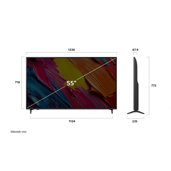 LG 55" 55QNED70A6A 4K UHD AI Smart QNED TV