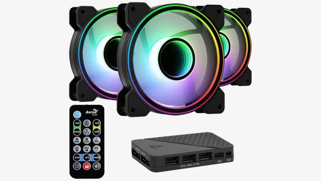 Aerocool Mirage ARGB Pro ház hűtő ventilátor csomag (ACF3-MR10227.11) Aerocool Mirage ARGB Pro ház hűtő ventilátor csomag (ACF3-MR10227.11)
