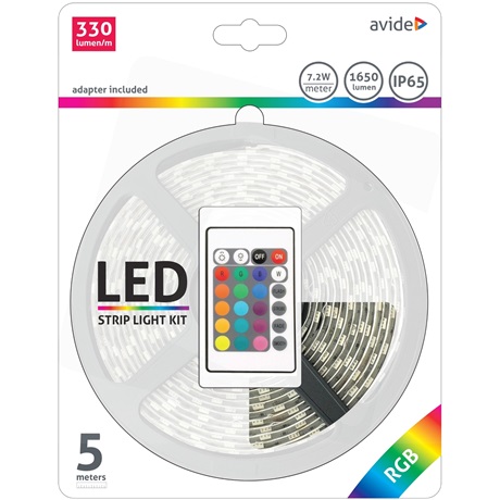 Avide ABLSBL12V5050-30RGB65 LED SZALAG BLISZTER 12V 7.2W SMD5050 30LED RGB IP65 5m Avide ABLSBL12V5050-30RGB65 LED SZALAG BLISZTER 12V 7.2W SMD5050 30LED RGB IP65 5m