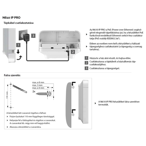 GIGASET N610 IP Pro bázis egység GIGASET N610 IP Pro bázis egység