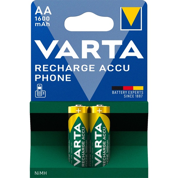 Ceruza akku AA, NiMH, 1,2V 1700 mAh, 2 db, Varta Phonepower LR06, AA, LR6, AAB4E, AM3, 815, E91, LR6N Ceruza akku AA, NiMH, 1,2V 1700 mAh, 2 db, Varta Phonepower LR06, AA, LR6, AAB4E, AM3, 815, E91, LR6N