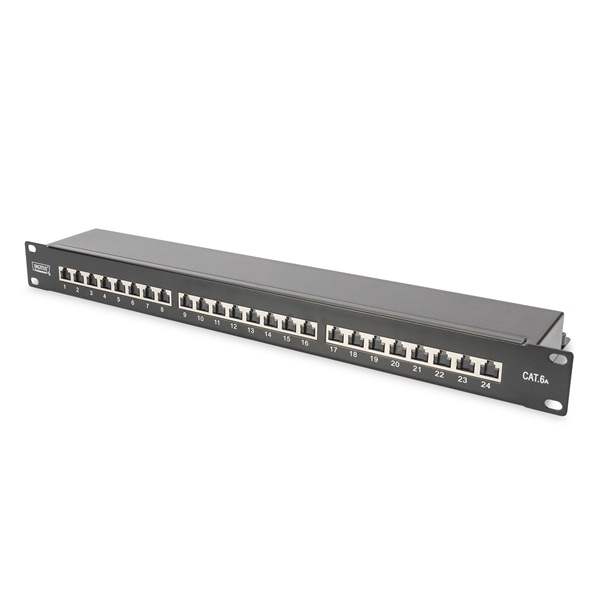 Digitus 24-port Patch Panel 1U Black Digitus 24-port Patch Panel 1U Black