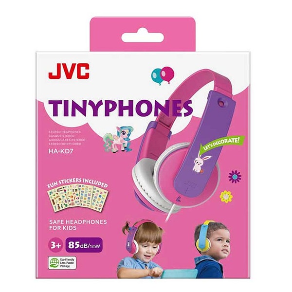 JVC HA-KD7-P vezetékes rózsaszín gyermek fejhallgató JVC HA-KD7-P vezetékes rózsaszín gyermek fejhallgató