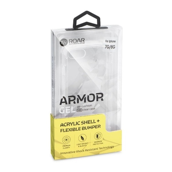 Roar Armor Gel Apple iPhone 7/iPhone 8 szilikon hátlaptok átlátszó  (KC0382)
