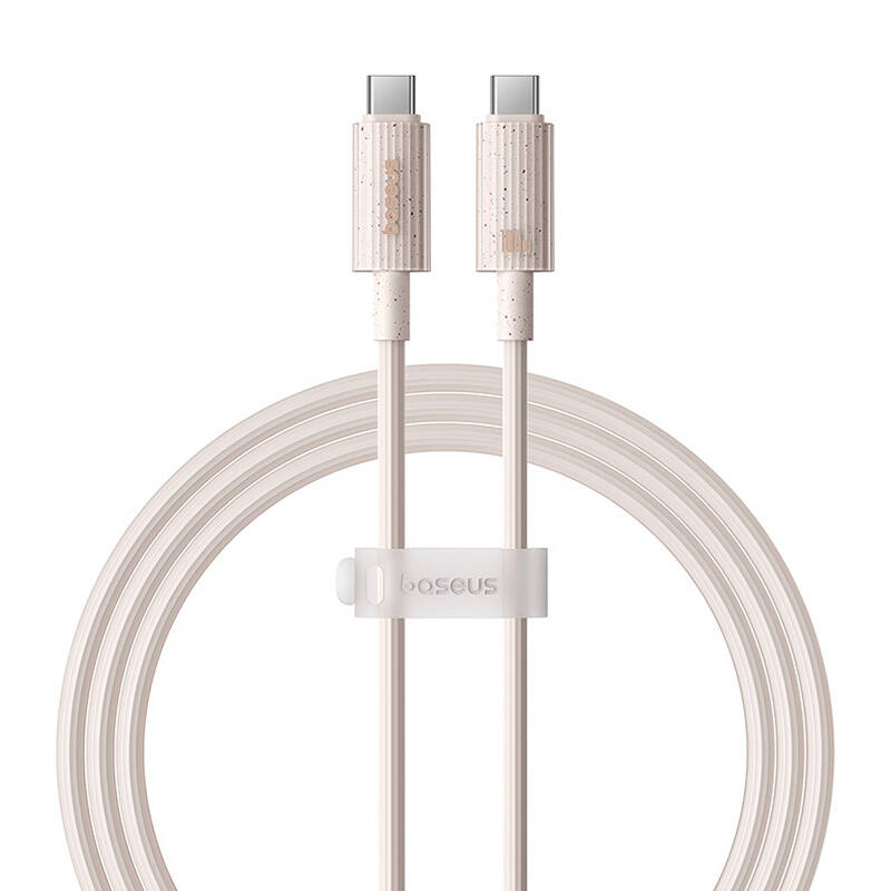 Fast Charging cable Baseus USB-C to USB-C Habitat Series 1m 100W (pink)