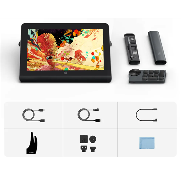 XP-PEN Artist Pro 14 (Gen 2)  14"  IPS  1920x1200  5080 LPI  PS 16384  200 RPS Grafikus kijelző   + X-Remote