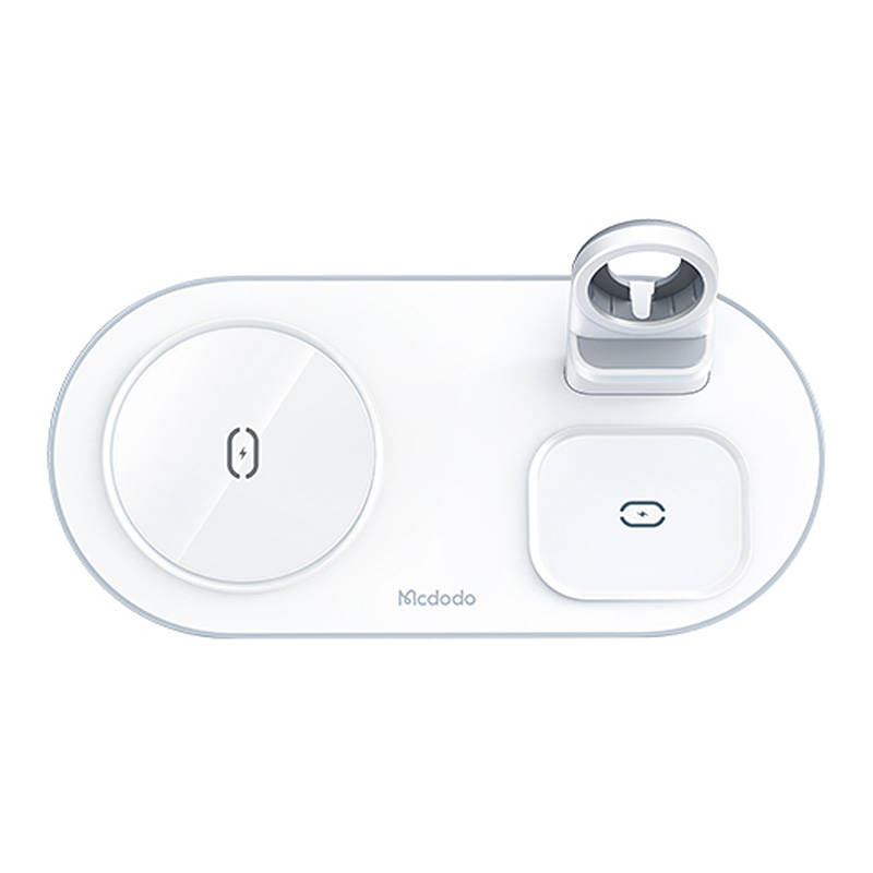 Wireless Charger Mcdodo CH-7062 3 in 1 15W (mobile/TWS/Apple watch) (white) Wireless Charger Mcdodo CH-7062 3 in 1 15W (mobile/TWS/Apple watch) (white)